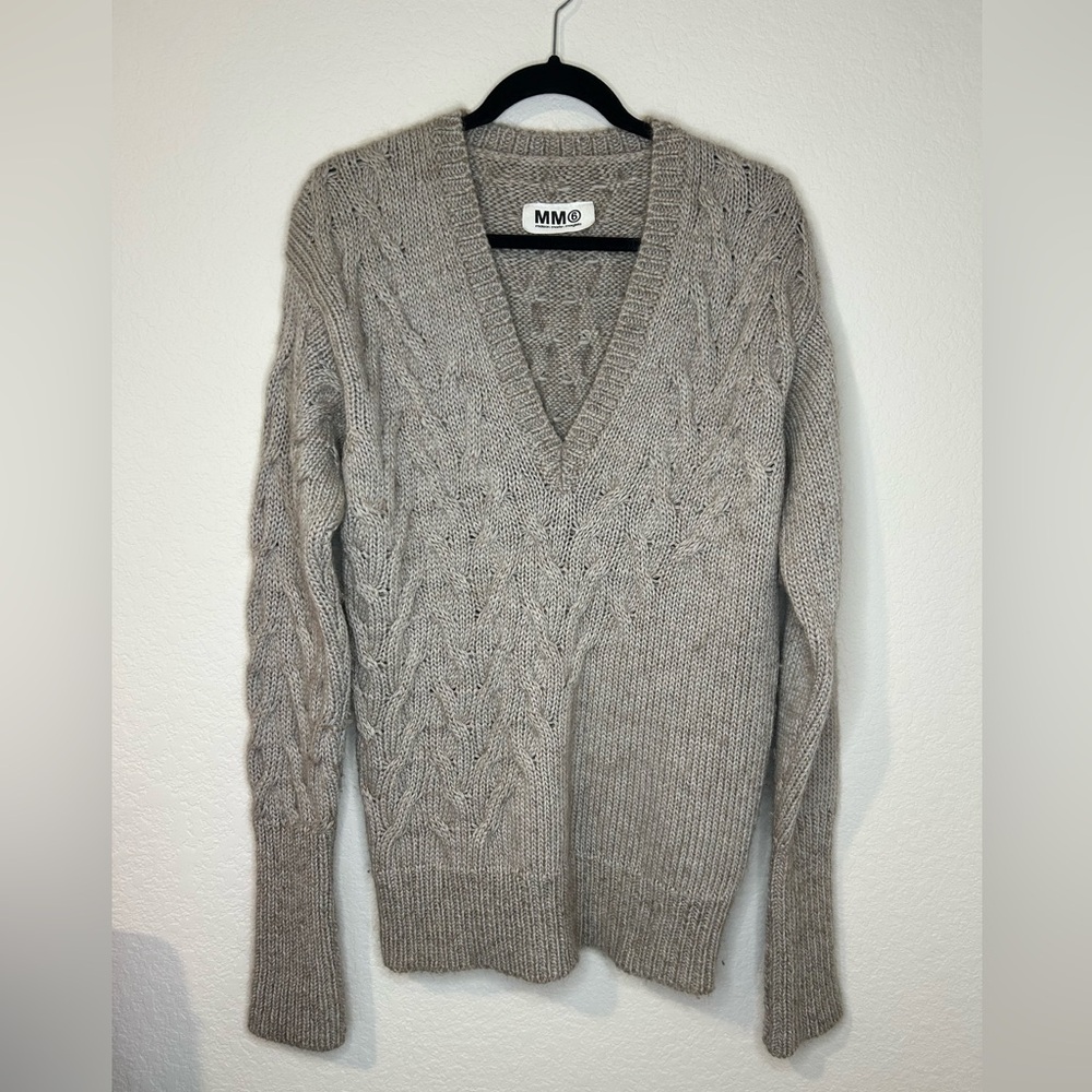 Maison Margiela Gray Sweater Mohair Tunic